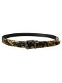 Belts Multicolor Leather Belt with Black Buckle 630,00 € 8054802132959 | Planet-Deluxe