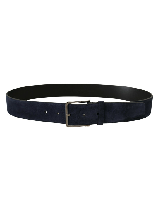 Belts Navy Elegance Velvet Leather Belt 540,00 € 8058301888669 | Planet-Deluxe