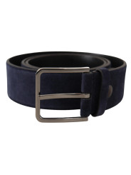 Belts Navy Elegance Velvet Leather Belt 540,00 € 8058301888669 | Planet-Deluxe