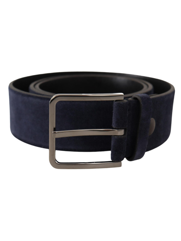 Belts Navy Elegance Velvet Leather Belt 540,00 € 8058301888669 | Planet-Deluxe