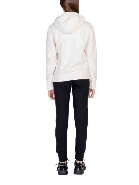 Weißer Ea7 Kapuzenpullover lässiger Schnitt