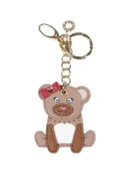 Liu Jo Schlüssel-Etui Beige mit Bärenanhänger - Stilvoller Schutz