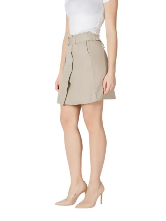 "Vila Clothes Röcke im Sale | Vila Sommerrock Beige online kaufen"|Planet-Deluxe