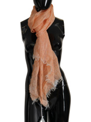 Scarves Elegant Peach Linen Scarf 500,00 € 7333413004055 | Planet-Deluxe