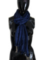 Scarves Elegant Silk Fringe Scarf in Chic Blue 180,00 € 8032990426685 | Planet-Deluxe