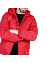 Rote wasserdichte Sparco Winterjacke
