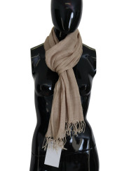 Scarves Chic Beige Fringed Scarf for Women 200,00 € 7333413004451 | Planet-Deluxe