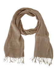 Scarves Chic Beige Fringed Scarf for Women 200,00 € 7333413004451 | Planet-Deluxe