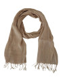 Scarves Chic Beige Fringed Scarf for Women 200,00 € 7333413004451 | Planet-Deluxe