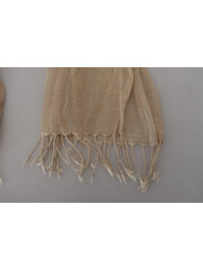 Scarves Chic Beige Fringed Scarf for Women 200,00 € 7333413004451 | Planet-Deluxe