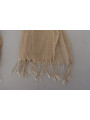 Scarves Chic Beige Fringed Scarf for Women 200,00 € 7333413004451 | Planet-Deluxe