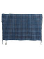 Scarves Chic Linen Fringed Scarf in Blue Checkered 170,00 € 8034166933157 | Planet-Deluxe