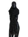 Scarves Elegant Virgin Wool Blend Black Scarf 890,00 € 8057155306305 | Planet-Deluxe