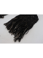 Scarves Elegant Virgin Wool Blend Black Scarf 890,00 € 8057155306305 | Planet-Deluxe