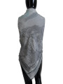 Scarves Chic Designer Grey Scarf with Fringes 150,00 € 7333413003973 | Planet-Deluxe