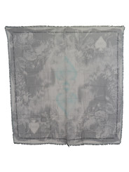 Scarves Chic Designer Grey Scarf with Fringes 150,00 € 7333413003973 | Planet-Deluxe