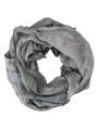 Scarves Chic Designer Grey Scarf with Fringes 150,00 € 7333413003973 | Planet-Deluxe