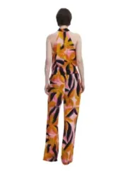 "Buntes Desigual Frühling-Sommer Top in Orange"