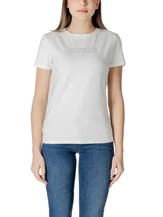 "Guess Active T-Shirts im Sale | Guess Active Women's Comfort Tee White online kaufen"|Planet-Deluxe