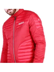 Rote Sparco Racingjacke mit Reißverschluss