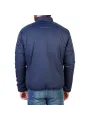 Blaue Sparco Jacke hintenansicht tragen