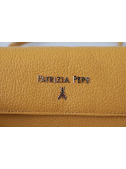 Shoulder Bags Chic Yellow Leather Shoulder Bag 220,00 € 7333413004499 | Planet-Deluxe