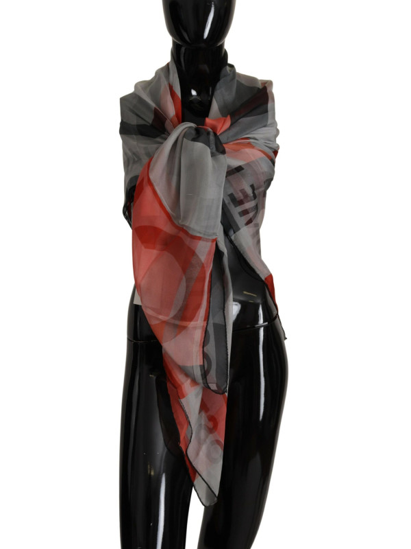 Scarves Elegant Silk Checkered Scarf 200,00 € 8032990454183 | Planet-Deluxe