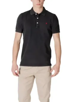 Replay Herren Poloshirt Schwarz 100% Baumwolle für Frühling/Sommer