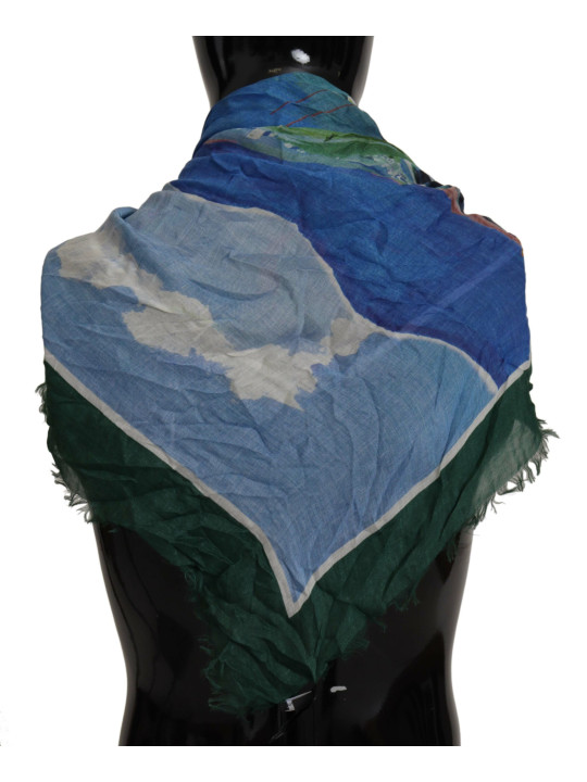 Scarves Elegant Multicolor Silk Blend Square Scarf 460,00 € 8058301886573 | Planet-Deluxe