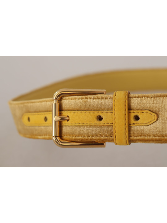 Belts Elegant Velvet Designer Gold-Buckled Belt 460,00 € 8052145627736 | Planet-Deluxe