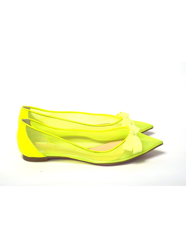 Flat Shoes Fluro Yellow Flat Point Toe Shoe 610,00 € 795400869098 | Planet-Deluxe