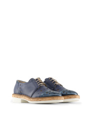 Blau Oxford Schuhe Made in Italia