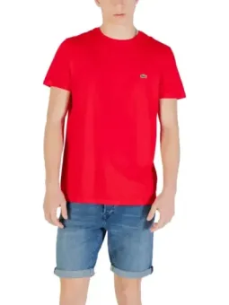 "Lacoste Herren T-Shirt Rot - Klassisch & Bequem"