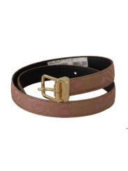 Belts Chic Rose Pink Leather Belt with Logo Buckle 910,00 € 8057155870011 | Planet-Deluxe