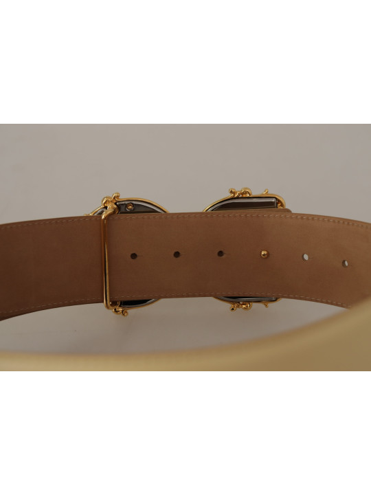 Belts Beige Leather Engraved Buckle Belt 2.180,00 € 8057155038220 | Planet-Deluxe