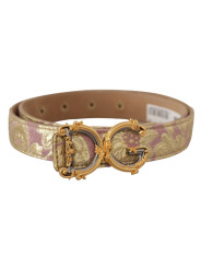 Belts Chic Gold and Pink Leather Belt 1.400,00 € 8054802932269 | Planet-Deluxe