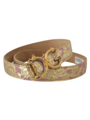 Belts Chic Gold and Pink Leather Belt 1.400,00 € 8054802932269 | Planet-Deluxe