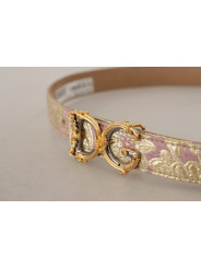 Belts Chic Gold and Pink Leather Belt 1.400,00 € 8054802932269 | Planet-Deluxe