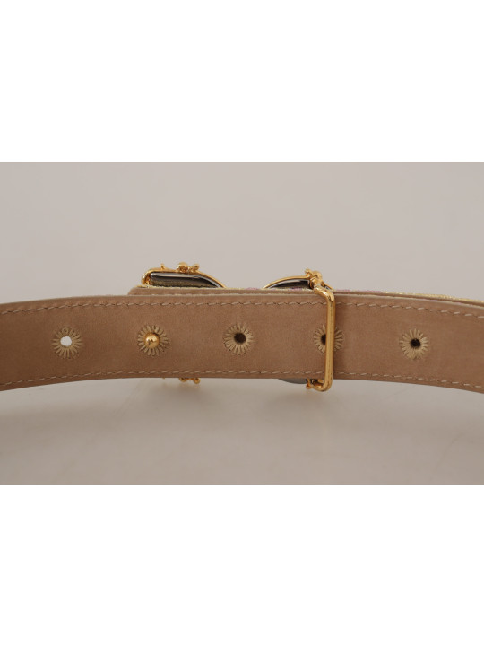 Belts Chic Gold and Pink Leather Belt 1.400,00 € 8054802932269 | Planet-Deluxe