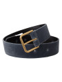 Belts Elegant Navy Velvet Designer Belt 730,00 € 8058301888591 | Planet-Deluxe
