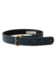 Belts Elegant Navy Velvet Designer Belt 730,00 € 8058301888591 | Planet-Deluxe