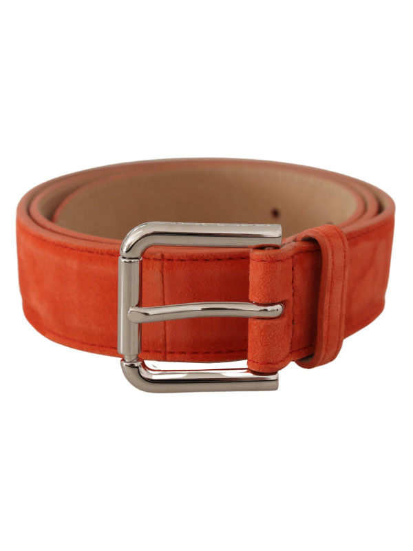 Belts Elegant Suede Leather Belt in Vibrant Orange 910,00 € 8058301888331 | Planet-Deluxe