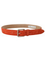 Belts Elegant Suede Leather Belt in Vibrant Orange 910,00 € 8058301888331 | Planet-Deluxe