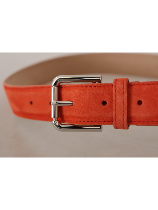 Belts Elegant Suede Leather Belt in Vibrant Orange 910,00 € 8058301888331 | Planet-Deluxe