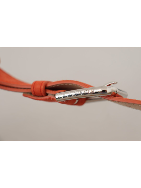 Belts Elegant Suede Leather Belt in Vibrant Orange 910,00 € 8058301888331 | Planet-Deluxe