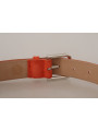 Belts Elegant Suede Leather Belt in Vibrant Orange 910,00 € 8058301888331 | Planet-Deluxe