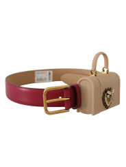 Belts Elegant Pink Leather Belt with Headphone Case 1.460,00 € 8054802666317 | Planet-Deluxe