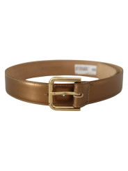 Belts Bronze Leather Belt with Gold-Toned Buckle 910,00 € 8058301888355 | Planet-Deluxe