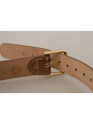 Belts Bronze Leather Belt with Gold-Toned Buckle 910,00 € 8058301888355 | Planet-Deluxe