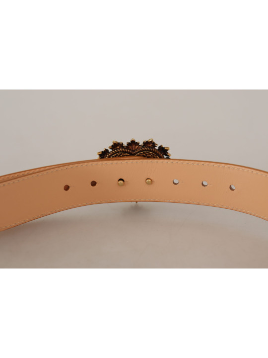 Belts Enchanting Nude Leather Belt with Engraved Buckle 2.540,00 € 8057155021222 | Planet-Deluxe
